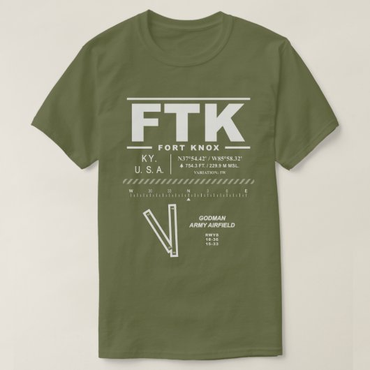 Godman Army Airfield FTK T-shirt (Design voorkant)