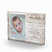 Godmoeder Baptism Poem op sterren Fotoblokken (Rechts)