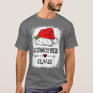 Godmoeder Claus Kerstmis Light Pajama Family Matc T-shirt