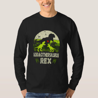 Godmoeder Dinosaur T Rex Godmothersaurus 2 Kinder  T-shirt