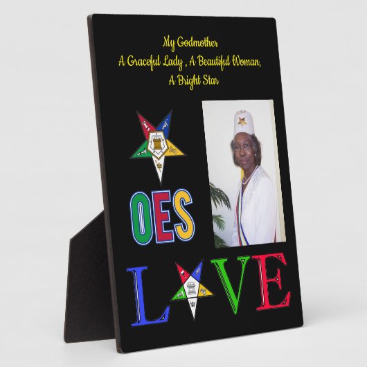 Godmoeder Eastern Star-fotoplaque Fotoplaat (Zijkant)