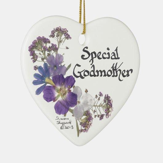 Godmoeder eerbetote keramisch ornament (Rechts)