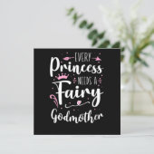 Godmoeder Elke prinses heeft een rare godmoeder no Kaart (Staand voorkant)