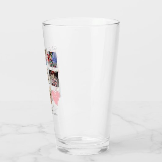 GODMOEDER FOTOCOLLAGE Cadeau met tekst die je kan  Glas (Links)