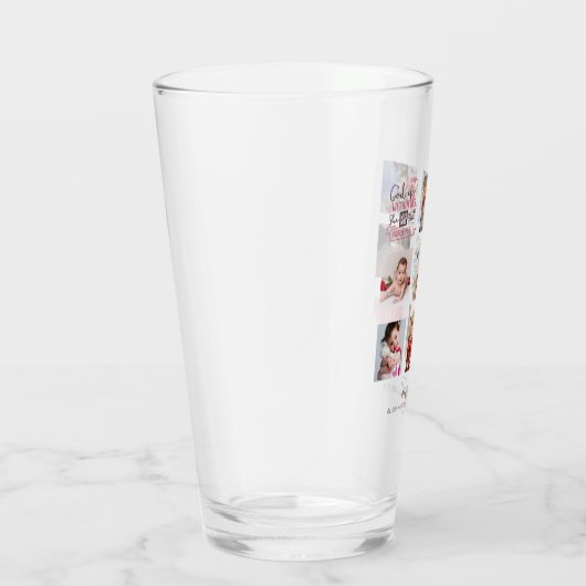 GODMOEDER FOTOCOLLAGE Cadeau met tekst die je kan  Glas (Rechts)