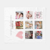 GODMOEDER FOTOCOLLAGE Cadeau met vers dat kan word Fleece Deken (Voorkant (Horizontaal))