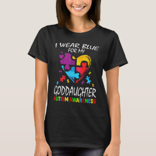 Godmoeder Godfather Blue voor mijn dochter Autism T-shirt