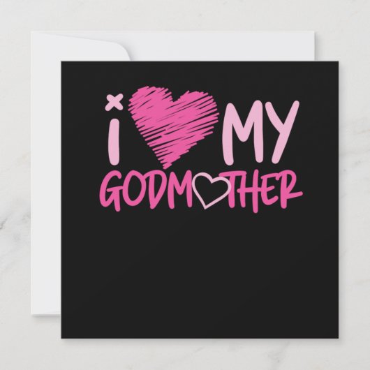 Godmoeder Ik hou van mijn godmoeders hart Kaart (Voorkant)