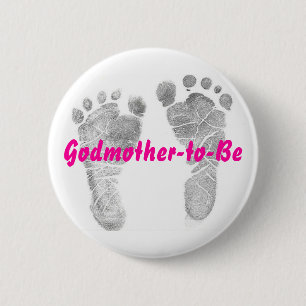 Godmoeder-in-be Ronde Button 5,7 Cm