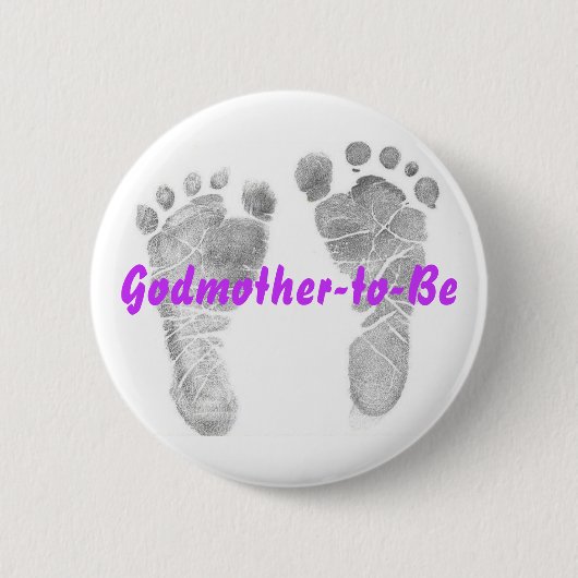 Godmoeder-in-be Ronde Button 5,7 Cm (Voorkant)