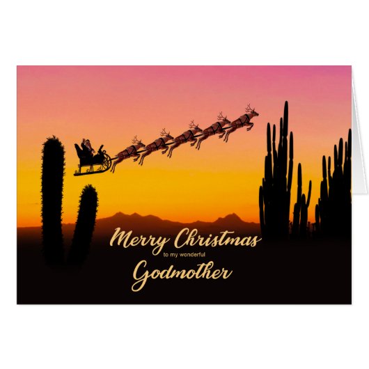 Godmoeder Kerstkerstkerstkerstkerstman met woestij (Voorkant Horizontaal)