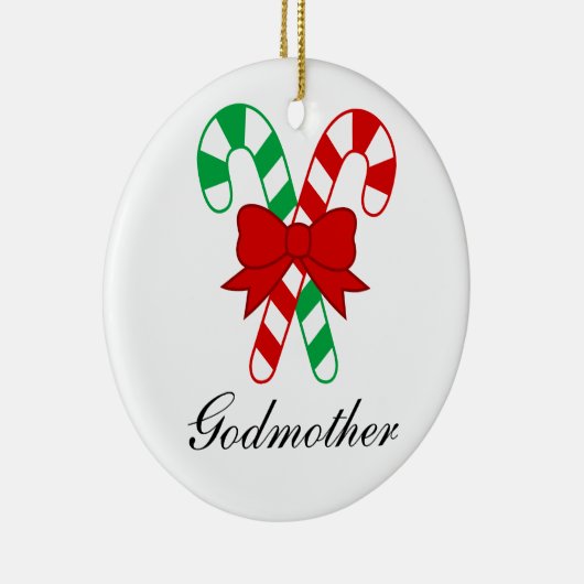 Godmoeder kerstversiering keramisch ornament (Rechts)