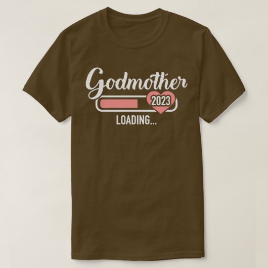 Godmoeder laadt 2023 voor zwangerschapsaankondigin t-shirt (Design voorkant)
