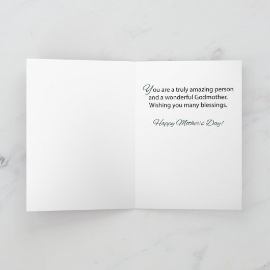 Godmoeder op Moederdag 2 Cone Flowers Kaart (Binnen)