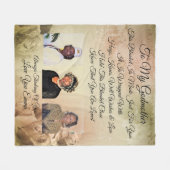 Godmoeder personaliseert Fleece Blanket (Voorkant (Horizontaal))