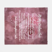 Godmoeder personaliseert Fleece Blanket Deken (Voorkant (Horizontaal))