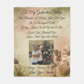 Godmoeder personaliseert fleece deken (Voorkant)