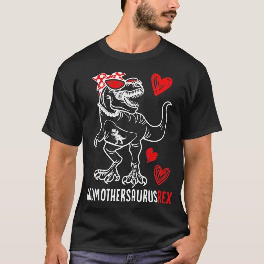 Godmoeder Saurus Godmothersaurus Dinosaur Gift Fo T-shirt (Voorkant)