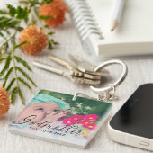 Godmoeder Speciaal Jaar Vaste Foto Sleutelhanger (Voorkant Rechts)