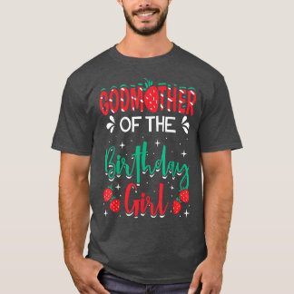 Godmoeder van de aardbei van het meisje van de geb t-shirt