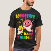 Godmoeder van de Baby haaiendag mama _ T-shirt (Voorkant)