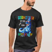 Godmoeder van de Birthday Boy Funny Godmothersauru T-shirt (Voorkant)
