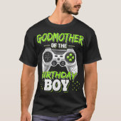 Godmoeder van de Birthday Boy Matching Video Game T-shirt (Voorkant)