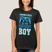 Godmoeder van de Birthday Boy Matching Video Gamer T-shirt (Voorkant)