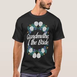 Godmoeder van de bruid bloemenkrans Bruidsdouche T-shirt