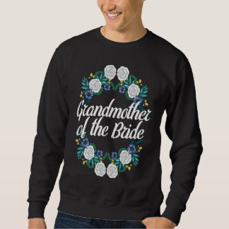 Godmoeder van de bruid bloemenkrans Bruidsdouche Trui