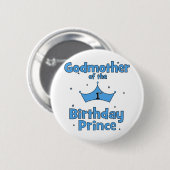 Godmoeder van de eerste Birthday Prince Ronde Button 5,7 Cm (Voorkant /achterkant)