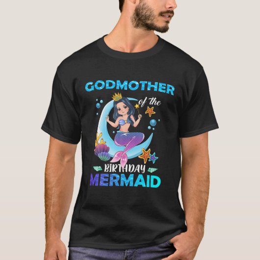 Godmoeder van de familie van de zeemeerminnen t-shirt (Voorkant)