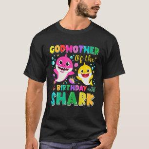 Godmoeder van de geboorte Sharks Godparent Matchin T-shirt