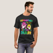 Godmoeder van de geboorte Sharks Godparent Matchin T-shirt (Voorkant volledig)