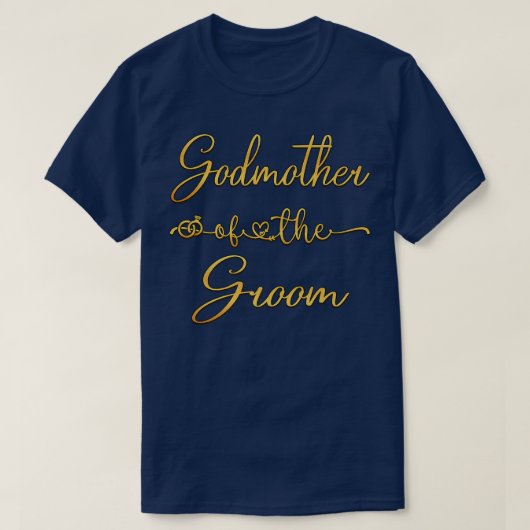 Godmoeder van de Groom Wedding Party Idee voor haa T-shirt (Design voorkant)