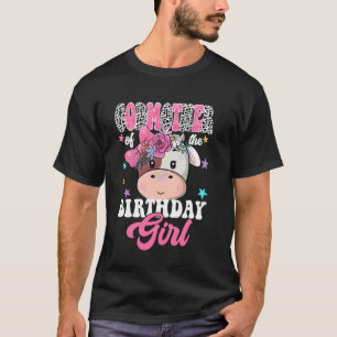 GodMoeder Van De Verjaardag Meisje Boerderij Koe G T-shirt