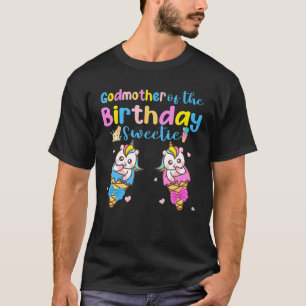 Godmoeder van het meisje van de geboorte Ice Cream T-shirt