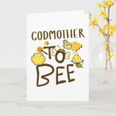 Godmoeder van zwangerschap kaart (Gele Bloem)