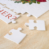 Godmoeder-voorstel Floral Foto in Roos Wreath Legpuzzel (Zijkant)