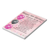 Godmoedergedicht - 18e verjaardag notitieblok (Linkerzijde)