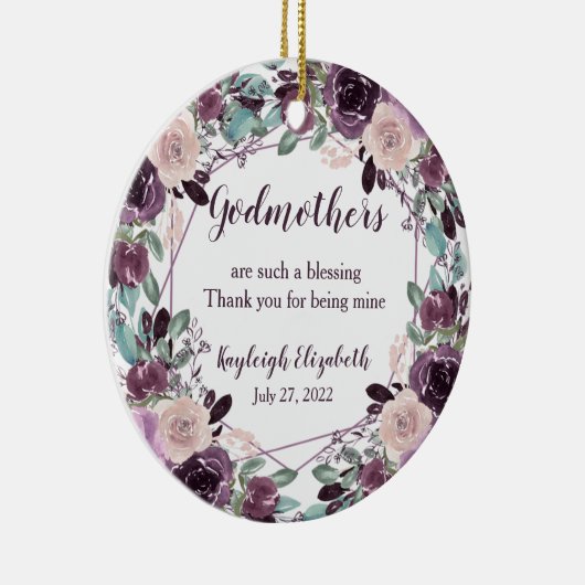 Godmoeders Doopcadeau | Keramisch Ornament (Rechts)