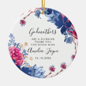 Godmoeders zijn een bloeiende foto keramisch ornament (Voorkant)