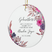 Godmoeders zijn een bloeiende foto van Floral Herf Keramisch Ornament (Links)