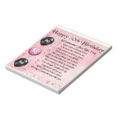 Godmosterd - 50e geboortedagontwerp notitieblok (Linkerzijde)