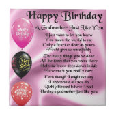 Godmosterd - Happy Birthday Design Tegeltje (Voorkant)