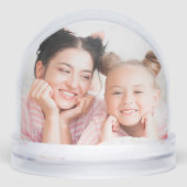 Godmother Christmas Gift Custom 2 Photo Sneeuwbol (Voorkant)
