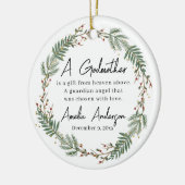 Godmother doopsel keramisch ornament (Links)