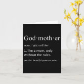 Godmother Funny Definition Oma Moederdag Kaart (Gele Bloem)