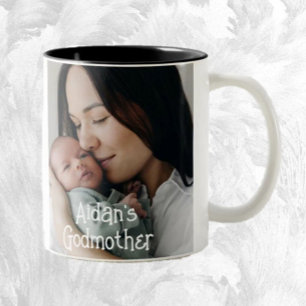 Godmother Gift! Lieve foto Tweekleurige Koffiemok