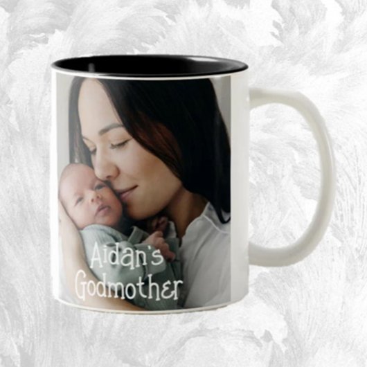 Godmother Gift! Lieve foto Tweekleurige Koffiemok